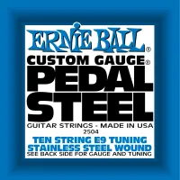 Ernie Ball 2504 комплект струн Pedal Steel для 10-струнной педальной слайд-гитары E9 Pedal Guitar (F#13-D#15-G#10-E14-B18P-G#22W-F#26-E30-D34-B38)