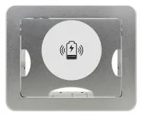 Kramer [tbus-1-kwc(bc)] корпус модуля для подключения кабелей tbus-1-kwc с беспроводным зарядным устройством в крышке, цвет "алюминий"