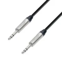 Adam hall k5 bvv 0100  коммутационный балансный кабель 6,3 trs-6,3 trs , neutrik, 1 м