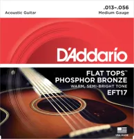 Комплект струн для акустической гитары D'Addario EFT17