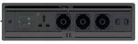 Kramer T-IN6-REC2(B), Модуль на 6 вставок, прямоугольный, с крышкой, цвет черный