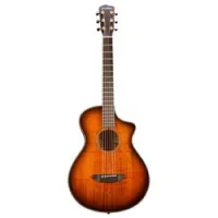 Breedlove oregon concertina bourbon ce  электроакустическая гитара с кейсом, цвет коричневый берст