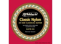 D'ADDARIO EJ-27N 3/4 стр. для кл. гит. 3/4, Silver, Normal Tension