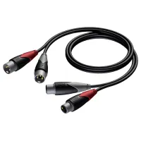 Procab CLA710/0.5- Аудиокабель 2х XLR 3-pin (розетка-вилка)