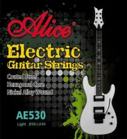 AE530L 532 Комплект струн для электрогитары, никель, 10-46 Alice