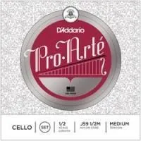 D`addario j59 1/2m  комплект струн для виолончели 1/2 pro arte, medium tension