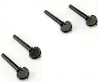 Viola peg Acura Heart AP-E1D451 - Grade A model Heart ebony viola peg with ebony rim and ball, per piece