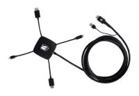 [k-spider] мультиформатный переходник kramer hdmi, displayport, mini displayport, или usb type-c в hdmi