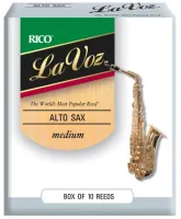 D"ADDARIO WOODWINDS RJC10MD La Voz Alto Saxophone Reeds, MED, 10 BX , , 10