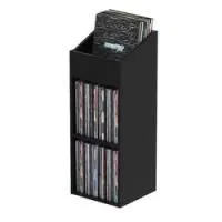 Glorious record rack 330 black  стойка для виниловых пластинок, вместимость до 330 шт., цвет чёрный