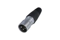 Rean rcx3m-z  разъем xlr (m) 3-pin, влагозащищенный, ip65, металл/ пластик