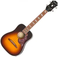 EPIPHONE Hummingbird Acoustic/Electric Ukulele Outfit (TENOR) Tobacco Sunburst укулеле тенор, электроакустическое, цвет санберс