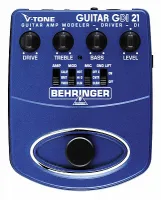 Behringer GDI21 Педаль моделирования гитарных усилителей, предусилитель для прямой записи, DI-box