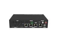 [sbt-24-2l] усилитель-распределитель hdmi по витой паре digis, 2х4 + 1 hdmi loop, 4k 60гц 4:4:4, hdmi 2.0 (18гб/с),  4 ресивера в комплекте, де-эмбеддер, edid, hdcp 2.2, rs232, ir, poc, 70м