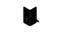 RTLDXB/Правый L-образный коннектор, цвет черный/KSCAPE