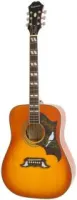 EPIPHONE DOVE PRO ACOUSTIC/ELECTRIC W/FISHMAN VINTAGE BROWN SUNBURST электро-акустическая гитара, цвет классический санбёрст
