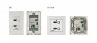 Коммутатор 2х1 HDMI Kramer Electronics [WP-211X/EU-80/86(W)] с автоматическим переключением, исполнение в виде настенной панели; коммутация по наличию сигнала, поддержка 4K60 4:4:4, деэмбедирование аудио, цвет белый