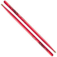 ZILDJIAN Z5AACDGP 5A ACORN NEON PINK барабанные палочки с деревянным наконечником, неоновые, цвет- неоновый розовый, орех.