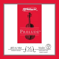 J813-4/4M-B10 Prelude Отдельная струна D/Ре для скрипки размером 4/4, ср. натяжение, 10шт, D'Addario