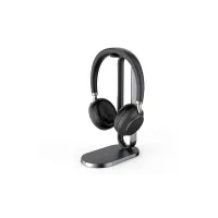 BH76 with Charging Stand UC Black USB-A, Беспроводная BT,BHC76,Зарядка Qi,HD звук,Шумоподав.ANС,Черн
