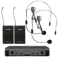 PASGAO PAW266/PBT-172/PH90 584-607MHz  2-х канальная радиосистема с головной гарнитурой,16 кан, ИК
