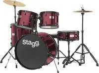 Акустическая барабанная установка STAGG TIM122WR [корпуса из 6-ти слойной липы, состав: BD 22" x 16" (12 лагов) - TT 13" x 10" (10 лагов) - TT 12" x 9" (10 лагов) + держатели томов - FT 16" x 16" (10 лагов) - деревянный малый барабан SD 14" x 5,5"]