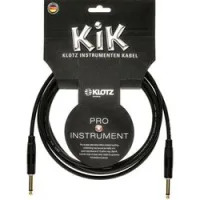 Klotz kikg3.0pp1  инструментальный кабель джек моно/ джек моно 3м, черный, позолоченные разъемы