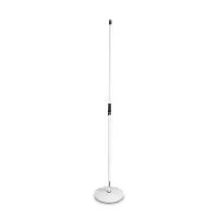 Gravity MS 23 W - Прямая микрофонная стойка для вокалистов на тяжелом круглом основании  с традиционной фиксацией. Материал: сталь. Цвет: белый. Регулировка высоты: 1000 - 1600мм. Вес: 4 кг
