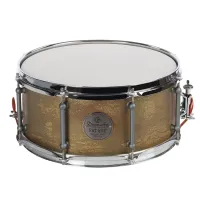 Drum art fat boy special textured bronze  малый барабан 14"x6.5", итальянский лайм, цвет: бронза
