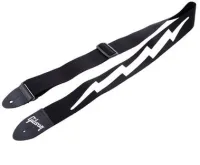GIBSON THE LIGHTNING BOLT SEATBELT ремень для гитары ширина 5 см, цвет черный