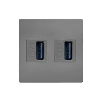 ABL 2T0210UU- Сдвоенный модуль подключения IMP 2xUSB 3.0, серый