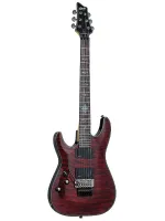 Schecter DAMIEN ELITE-6 FR CRED L/H Гитара электрическая, 6 струн, корпус махогани, гриф клен