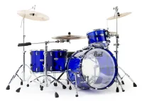 PEARL CRB524FP/C742 - (CRB2216BX/C742 / CRB1615F/C742 / CRB1413F/C742 / CRB1208T/C742) -  акриловая барабанная установка Crystal Beat.Цвет - синий сапфир
