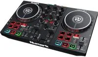 Микшер-семплер (контроллер)  [PARTYMIXII] Numark [Party Mix II] 2-х канальный, 2 сенсорных джога, 24-битный аудиоинтерфейс, 3,5 мм стерео выход, выход на наушники, RGB лампы, ПО Serato DJ Lite