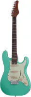SCHECTER NICK JOHNSTON DS TRAD A.GREEN - 6-струнная электрогитара,  6-струнная электрогитара, 22 лада, корпус: ольха, гриф: обоженный клён, накладка: черное дерево, на болтах, звукосниматели: SSS, Schecter Diamond Nick Johnston Single Coil, регулировки: г