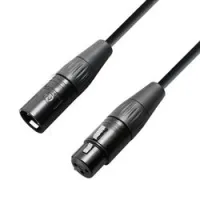 Adam hall k4 kmmf 0500 krystal edition  микрофонный кабель xlr(f)-xlr(m), neutrik, 5м
