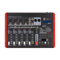 ZTX audio Mix 4.1.Fx микшерный пульт 4mono, 1stereo каналы с MP3/SD/DSP/BT
