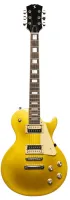 STAGG SEL-STD GOLD - электрогитара, 22 лада, Les Paul, корпус: красное дерево, гриф: красное дерево, вклееный, накладка: палисандр, звукосниматели: HH, регулировки: 2х громкость, 2х тон, 3х позиционный переключатель, цвет: золотой