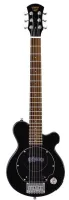 PIGNOSE PGG-200 BK - мини электрогитара со встроенным усилителем.Корпус: липа.Гриф: клен.Накладка грифа: палисандр.Звукосниматели: Н Pignose.Регуляторы: 1V push-pull.Цвет: черный