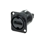 Neutrik NAHDMI-W-B- 
			Переходник HDMI типа A, 19-pin (розетка-розетка), цвет черный