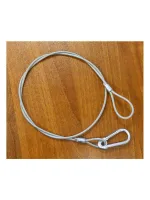 Di 80
    Тросик Di 80  
Тросик страховочный с карабином (80 cm), толщина 3 мм.