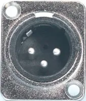 PROEL XLR3MDL Разъем панельный "XLR -папа", 3-х пиновый.