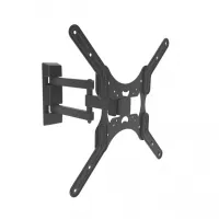 Dsm-8043 крепление digis для тв 23"-55" до 35кг, 2 колена, vesa от 75х75 до 400x400мм, 75-400 мм от стены, наклон -15°/+15°, поворот +90°/-90°
