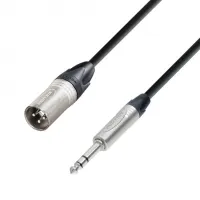 Adam hall k5 bmv 0150 - кабель микрофонный neutrik xlr (m) - trs (jack) 6.3 mm stereo, 1,5 м