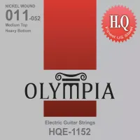 HQE 1152 струны для 6-ти струнных электрогитар High Quality Electric Nickel Wound Medium Heavy Bottom, .011, .015, .022w, .032w, .042w, .052w, американская сталь, Olympia