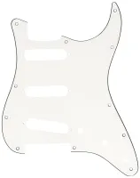 FENDER PG, STRAT W/B/W 11-HOLE, 3-PLY пикгард для электрогитары, цвет белый