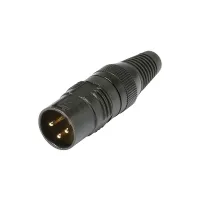 Sommer Cable HI-X3CM-G- 
			Разъем XLR 3-pin (вилка), позолоченные штыревые контакты, кабельный, прямой