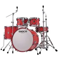 Gioco es80rr  барабанная установка 10,12,14,14,20 без стоек, цвет rose red