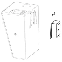 QM-BW / Задняя настенная пластина для всех систем серии (кроме SR-5152) с понижающим углом 8° / QSC