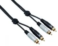 BESPECO EA2R500 Кабель готовый, 2 x RCA (MRCABKR/MRCABKB) - 2 x RCA (MRCABKR/MRCABKB), 5 м